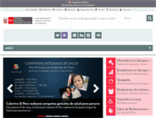 Tablet Screenshot of conadisperu.gob.pe